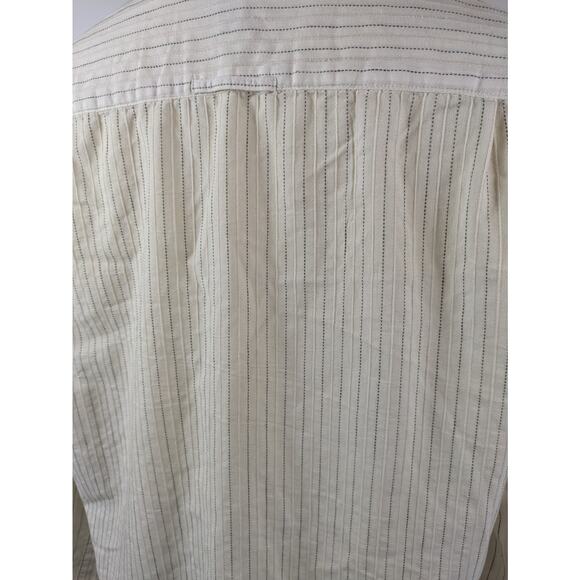 Counter Intelligence Men's L Shirt Button Up Long Sleeve Graphic Urban White Top - Picture 10 of 13